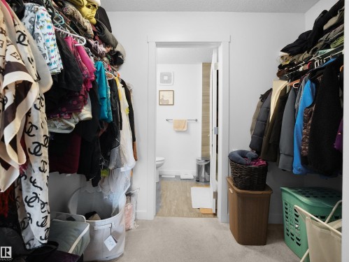 This property features a closet with carpeting and hanging storage solutions - 64 655 Watt Boulevard, Edmonton, AB - Indoor With Storage
