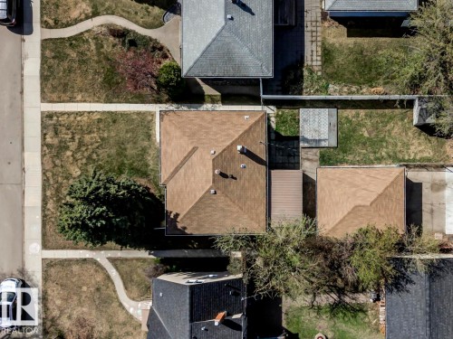Aerial perspective highlighting the property's layout - 9602 90 Street, Edmonton, AB - Outdoor