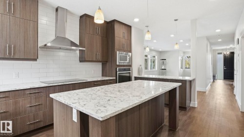 11002 University Avenue, Edmonton, AB - Indoor Photo Showing Kitchen With Upgraded Kitchen