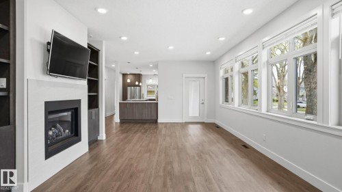 11002 University Avenue, Edmonton, AB - Indoor With Fireplace