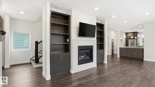 11002 University Avenue, Edmonton, AB - Indoor With Fireplace