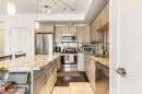 410 10523 123 Street, Edmonton, AB  - Indoor Photo Showing Kitchen With Stainless Steel Kitchen With Double Sink With Upgraded Kitchen 