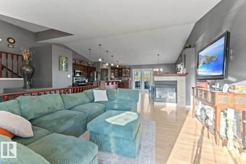 802 26 Street, Cold Lake, AB - Indoor Photo Showing Living Room With Fireplace