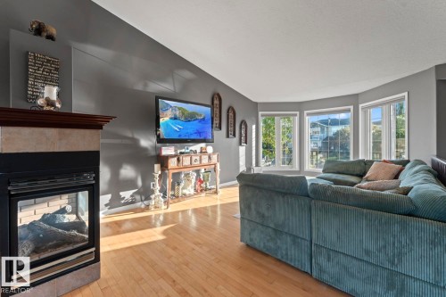 802 26 Street, Cold Lake, AB - Indoor Photo Showing Living Room With Fireplace