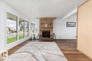 4916 51 Avenue, Ryley, AB  - Indoor Photo Showing Living Room With Fireplace 