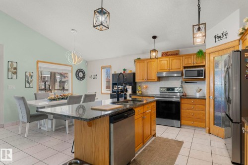 16513 67A Street, Edmonton, AB - Indoor Photo Showing Kitchen With Double Sink