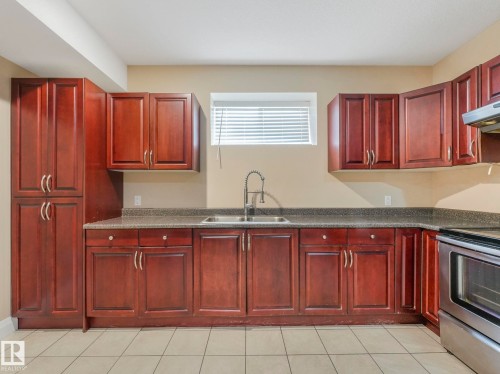 Basement - 6911 17 Avenue, Edmonton, AB - Indoor Photo Showing Kitchen With Double Sink