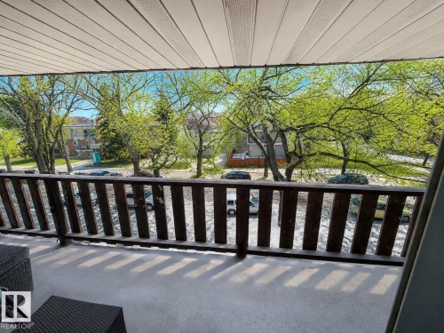 Photo has been digitally enhanced. - 10 11108 108 Avenue, Edmonton, AB - Outdoor With Balcony