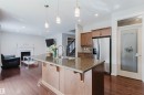 5623 206 Street, Edmonton, AB  - Indoor Photo Showing Kitchen With Stainless Steel Kitchen With Double Sink With Upgraded Kitchen 