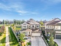 Immaculate two-storey home on a spectacular well-maintained lot exceeding 0.25 acres — turn-key luxury living in a private, acreage-like oasis. - 17703 9A Avenue, Edmonton, AB  - Outdoor With Facade 