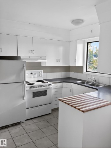 13007 / 13009 111 Avenue, Edmonton, AB - Indoor Photo Showing Kitchen With Double Sink