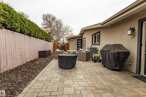 Expansive paver patio with direct exterior access - 10 Brunswick Crescent, St. Albert, AB - Outdoor With Exterior