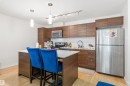 110 9517 160 Avenue, Edmonton, AB  - Indoor Photo Showing Kitchen With Stainless Steel Kitchen With Upgraded Kitchen 