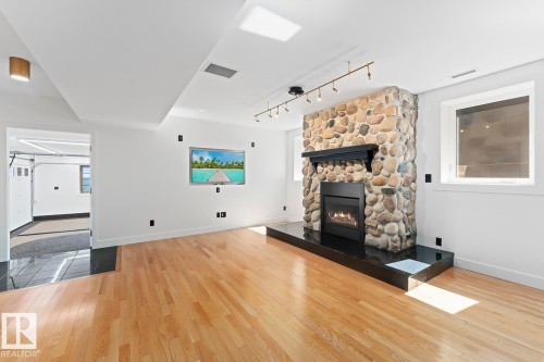 305 Lakeshore Drive, Cold Lake, AB - Indoor Photo Showing Living Room With Fireplace