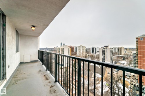 Primary Room Balcony - 1404 11307 99 Avenue, Edmonton, AB - Outdoor With View With Exterior