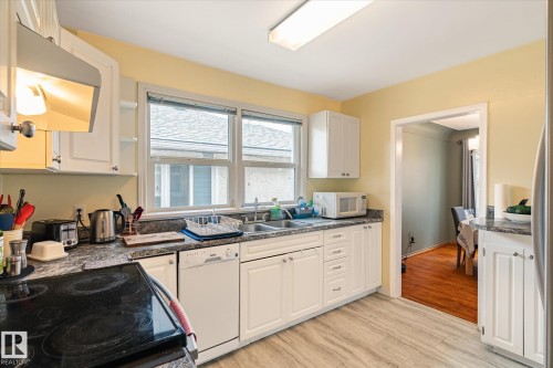10651 66 Avenue, Edmonton, AB - Indoor Photo Showing Kitchen With Double Sink