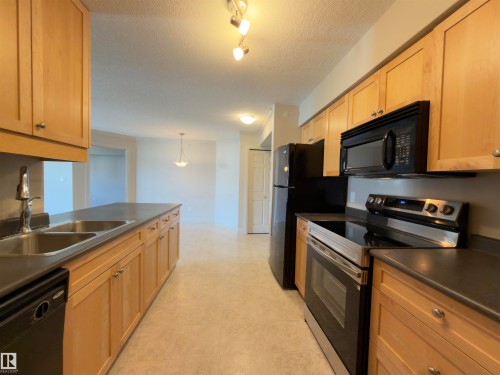428 13111 140 Avenue, Edmonton, AB - Indoor Photo Showing Kitchen With Double Sink