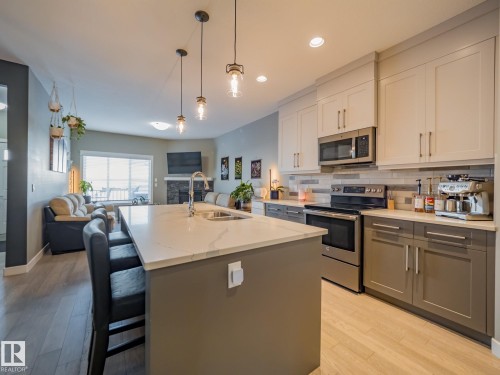 12137 103 Street, Edmonton, AB - Indoor Photo Showing Kitchen With Double Sink