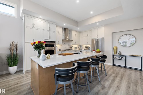 166 Edgewater Circle, Leduc, AB - Indoor Photo Showing Kitchen With Upgraded Kitchen