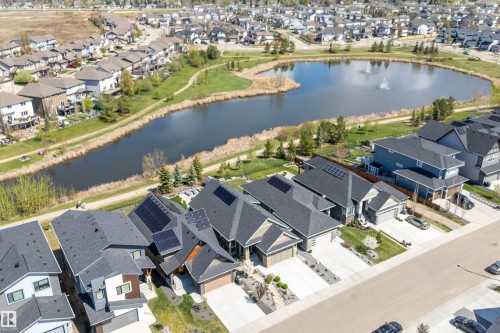 166 Edgewater Circle, Leduc, AB - Outdoor With Body Of Water With View