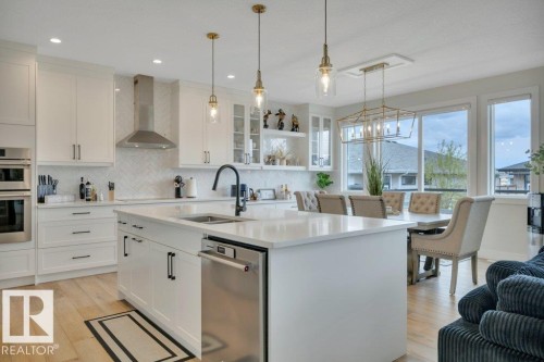 38 Avonlea Way, Spruce Grove, AB - Indoor Photo Showing Kitchen With Upgraded Kitchen