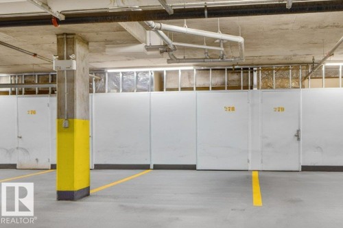 One titled parking stall. - 223 10121 80 Avenue, Edmonton, AB - Indoor Photo Showing Garage