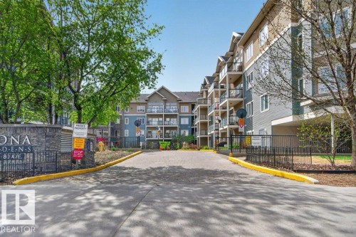 Entrance to the condominium - 223 10121 80 Avenue, Edmonton, AB - Outdoor With Facade