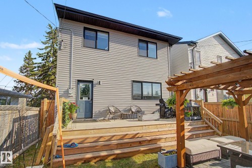 11406 55 Avenue, Edmonton, AB - Outdoor With Deck Patio Veranda With Exterior