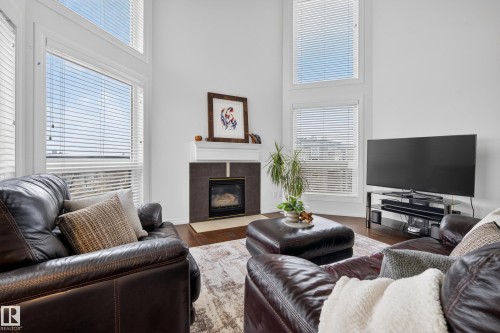 509 7905 96 Street, Edmonton, AB - Indoor Photo Showing Living Room With Fireplace