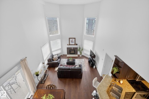 509 7905 96 Street, Edmonton, AB - Indoor Photo Showing Living Room With Fireplace