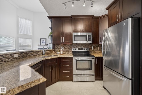 509 7905 96 Street, Edmonton, AB - Indoor Photo Showing Kitchen With Double Sink With Upgraded Kitchen