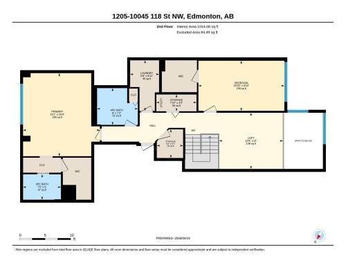 Floor plan - 1205 10045 118 Street, Edmonton, AB - Other