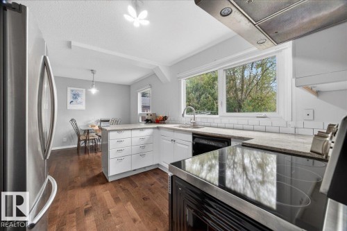 4124 121 Street, Edmonton, AB - Indoor Photo Showing Kitchen With Upgraded Kitchen