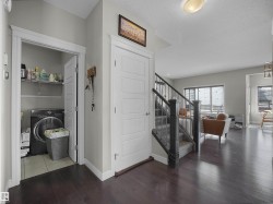 Hardwood-finish flooring throughout the main level - 