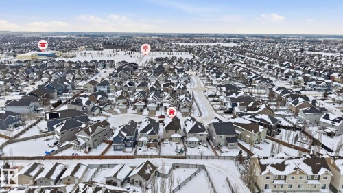 Aerial view of residential area - 1915 77 Street, Edmonton, AB - Outdoor With View