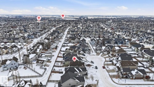 Aerial view of residential area - 1915 77 Street, Edmonton, AB - Outdoor With View