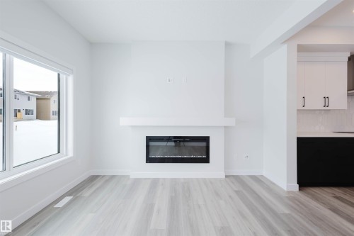 2831 191 Street, Edmonton, AB - Indoor Photo Showing Living Room With Fireplace
