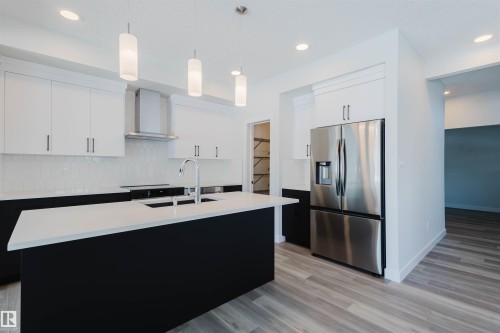 2831 191 Street, Edmonton, AB - Indoor Photo Showing Kitchen With Upgraded Kitchen