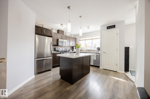 3841 Powell Wynd Sw, Edmonton, AB - Indoor Photo Showing Kitchen With Upgraded Kitchen
