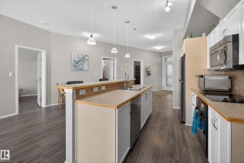 341 4827 104A Street, Edmonton, AB - Indoor Photo Showing Kitchen With Double Sink