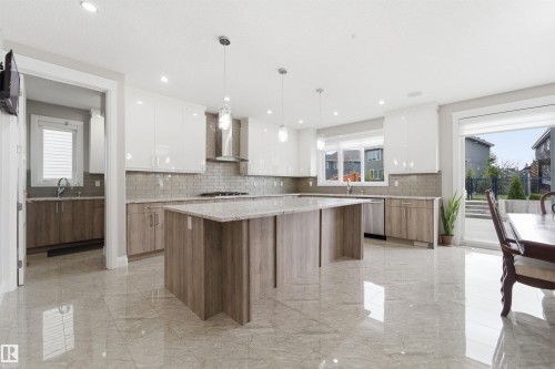2029 89B Street, Edmonton, AB - Indoor Photo Showing Kitchen With Upgraded Kitchen