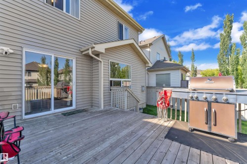 Wooden deck featuring area for grilling - 6152 13 Avenue, Edmonton, AB - Outdoor With Deck Patio Veranda With Exterior