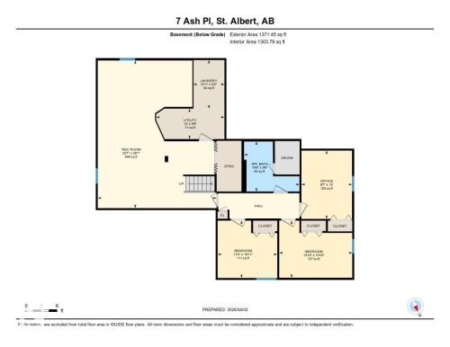 Floor plan - 7 Ash Place, St. Albert, AB - Other