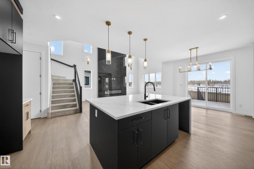 260 166 Avenue, Edmonton, AB - Indoor Photo Showing Kitchen With Double Sink With Upgraded Kitchen