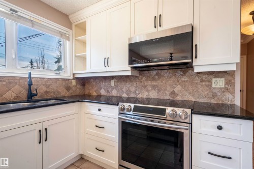 9331 52 Street, Edmonton, AB - Indoor Photo Showing Kitchen With Double Sink
