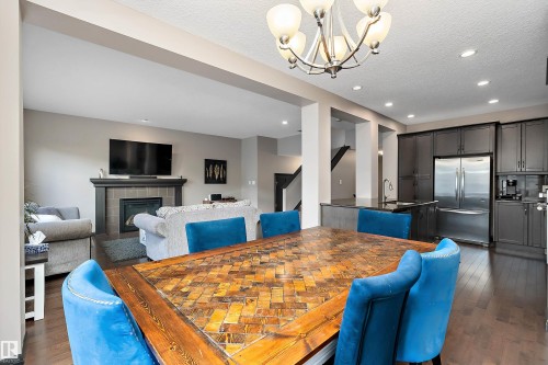 268 Sheppard Circle, Leduc, AB - Indoor With Fireplace
