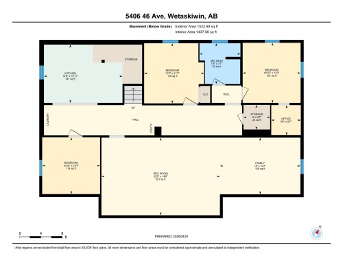 Floor plan - 5406 46 Avenue, Wetaskiwin, AB - Other