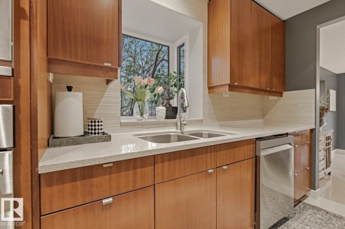 6310 109A Street, Edmonton, AB - Indoor Photo Showing Kitchen With Double Sink