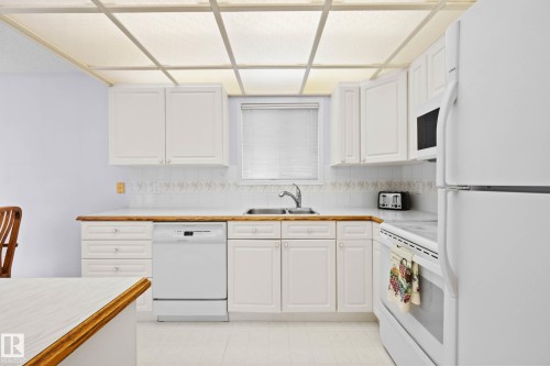 12 9718 176 Street, Edmonton, AB - Indoor Photo Showing Kitchen With Double Sink