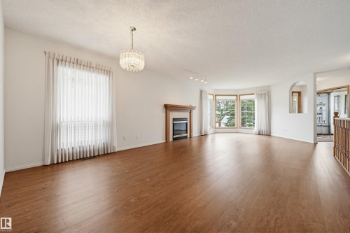604 Revell Wynd, Edmonton, AB - Indoor Photo Showing Living Room With Fireplace